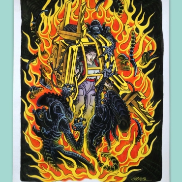 Aliens: Showdown fine art print